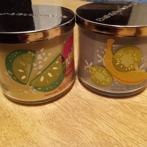 2- 3 Wick Candles/ Bath and Body Works.